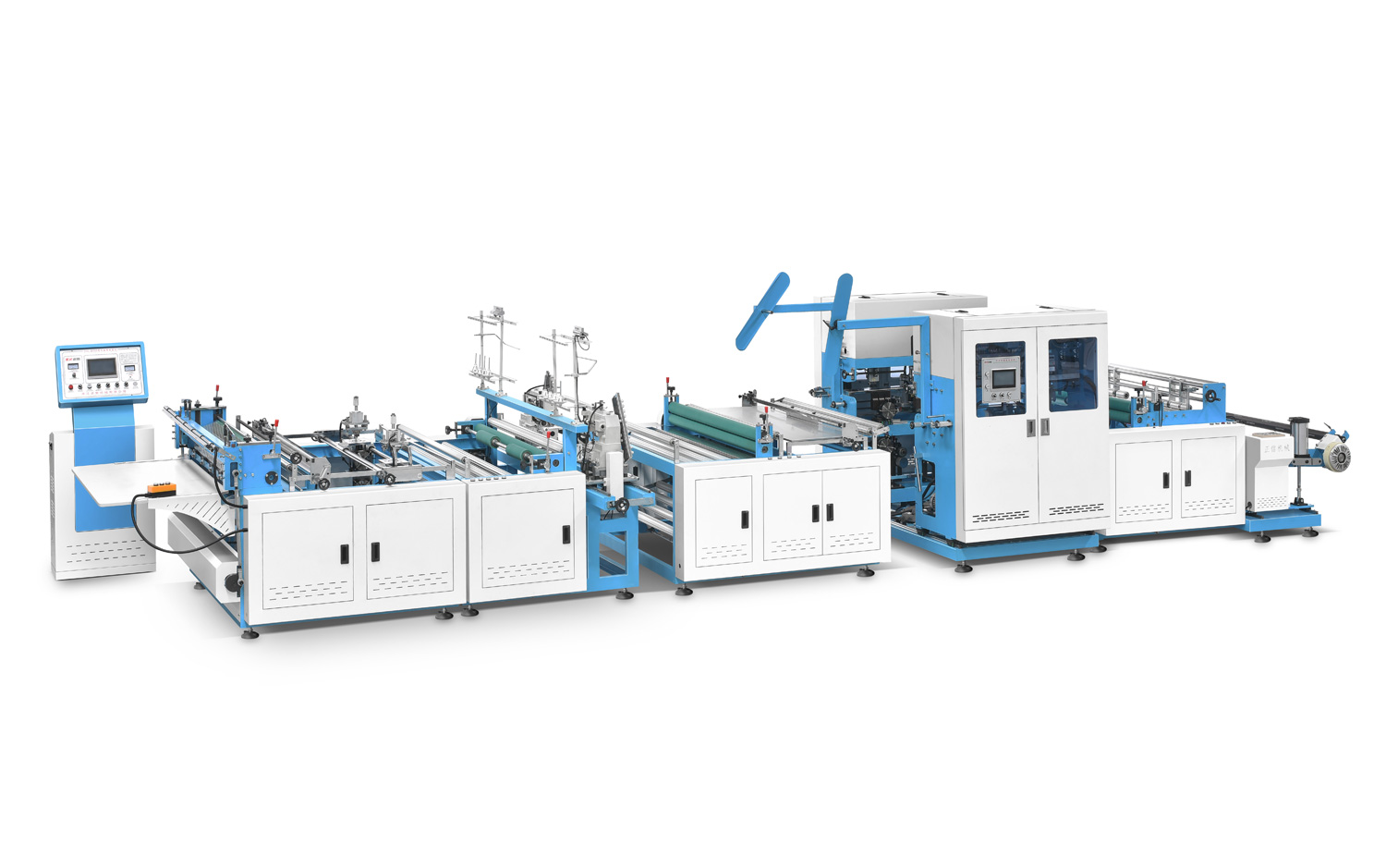 ZXQ-CS1200Non Woven Cross Cutting Machine?? ??With Online Handle Attaching?? ??With Online Handle Attaching And Sewing